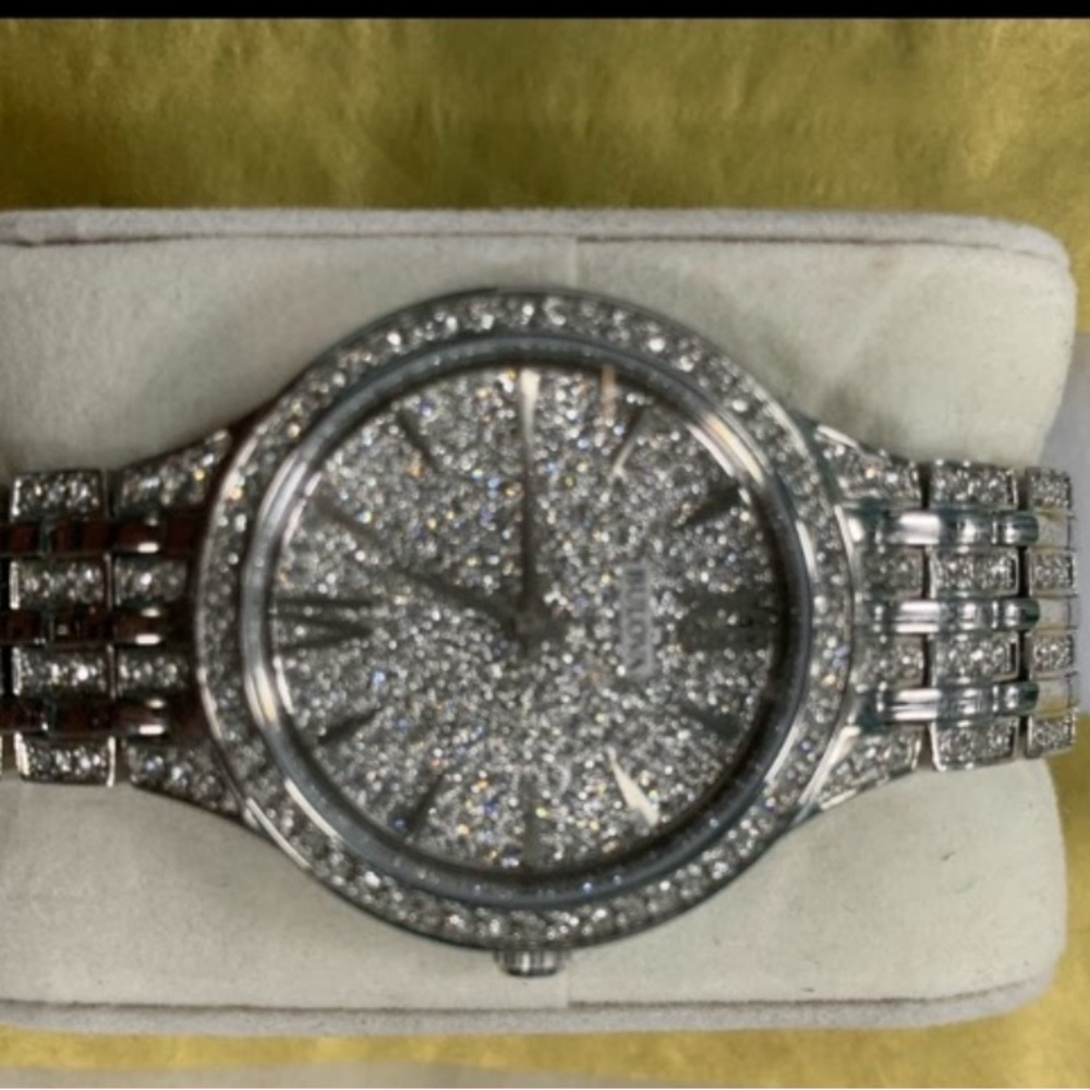 Bulova Silver Women's Watch with Crystal Accents - Picture 3 of 7